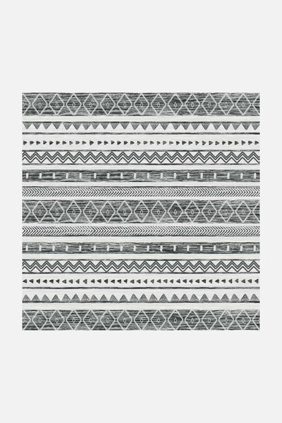 Ikat Anthracite Rug - Teppana