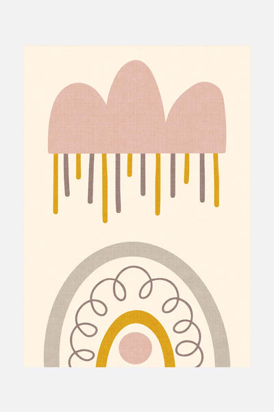 Pink Rain Rug - Teppana