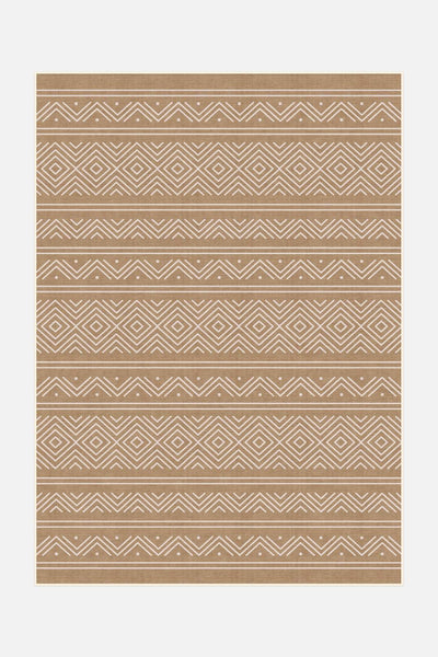 Outdoor Aztec Hazelnut Rug - Teppana