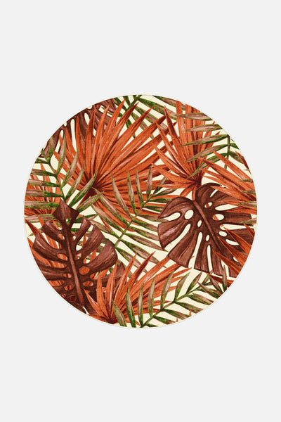 Outdoor Palm Red Cardinal Rug - Teppana