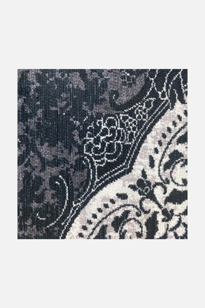Tiwa Lava Rug: Strong Contrast with Artful Ornaments | Teppana – Teppana UK