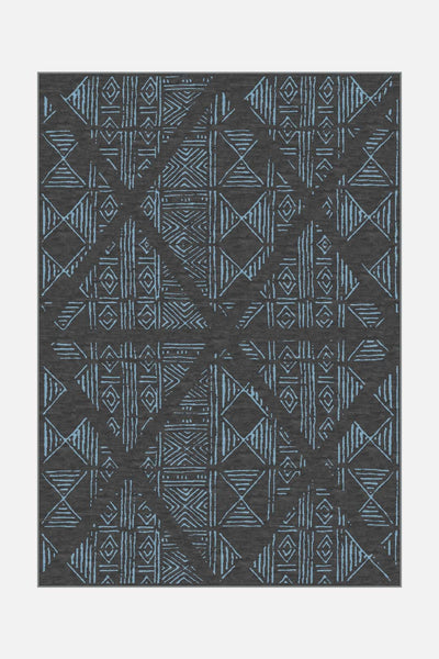 Logan Blue Rug - Teppana