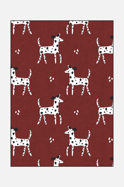 Dalmatian Red Rug - Teppana