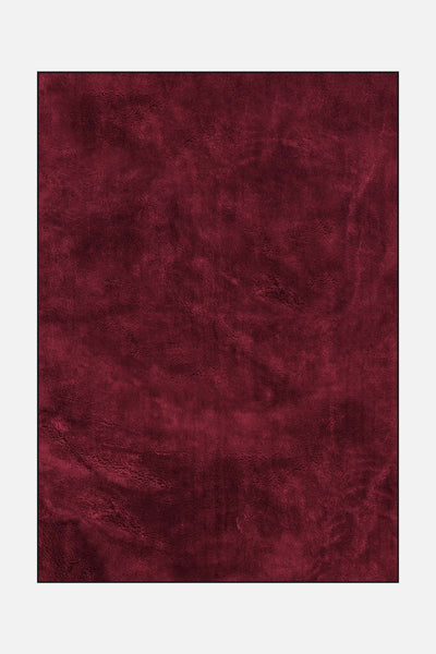 Shaggy Mono Ruby Rug - Teppana