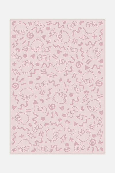 Hello Kitty Comic Rose Rug - Teppana