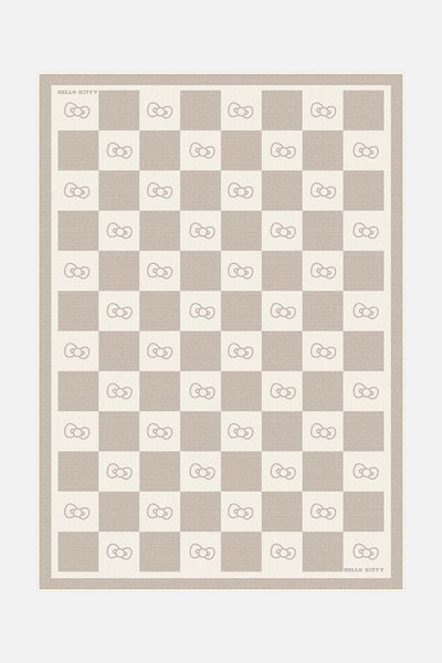 Hello Kitty Checker Natural Rug - Teppana
