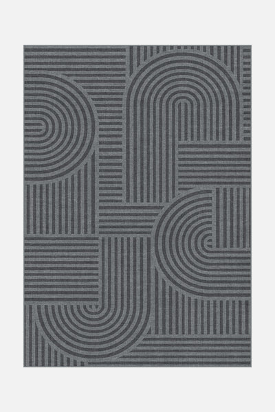 Band Anthracite Rug - Teppana