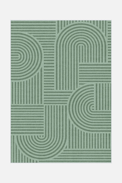 Band Green Rug - Teppana