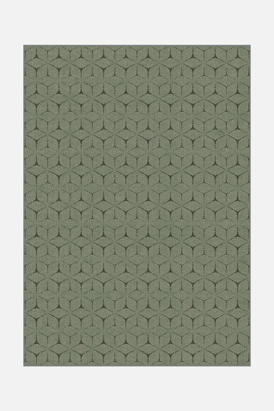 Snowflake Dance Sage Rug - Teppana