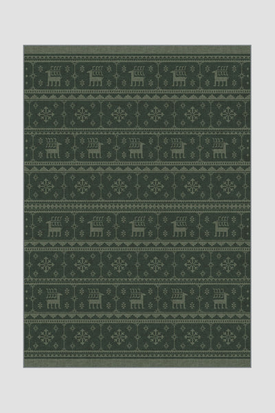 Reindeer Fir Green Rug - Teppana