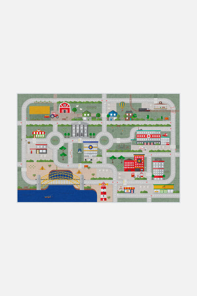 Play Rug Streets Colorful - Teppana