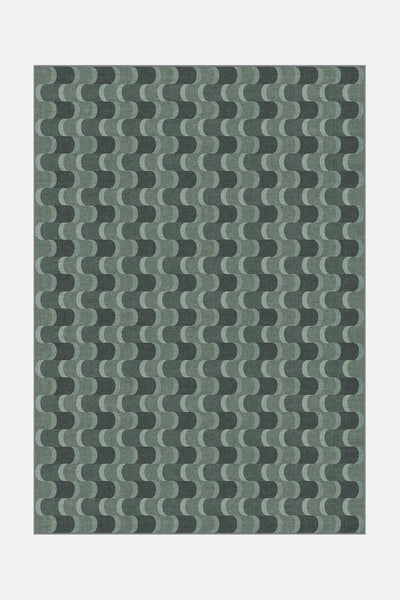 Linea Forest Green Rug - Teppana